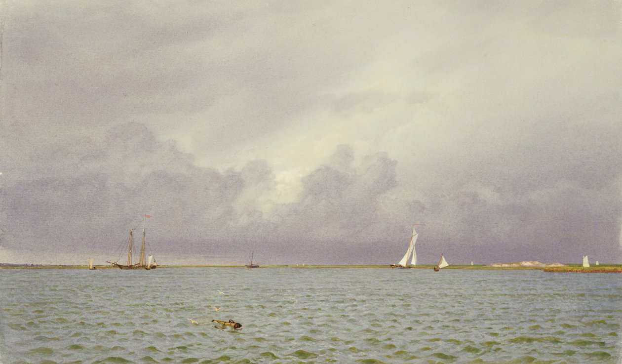 Marina con yacht, 1865-75 da William Trost Richards