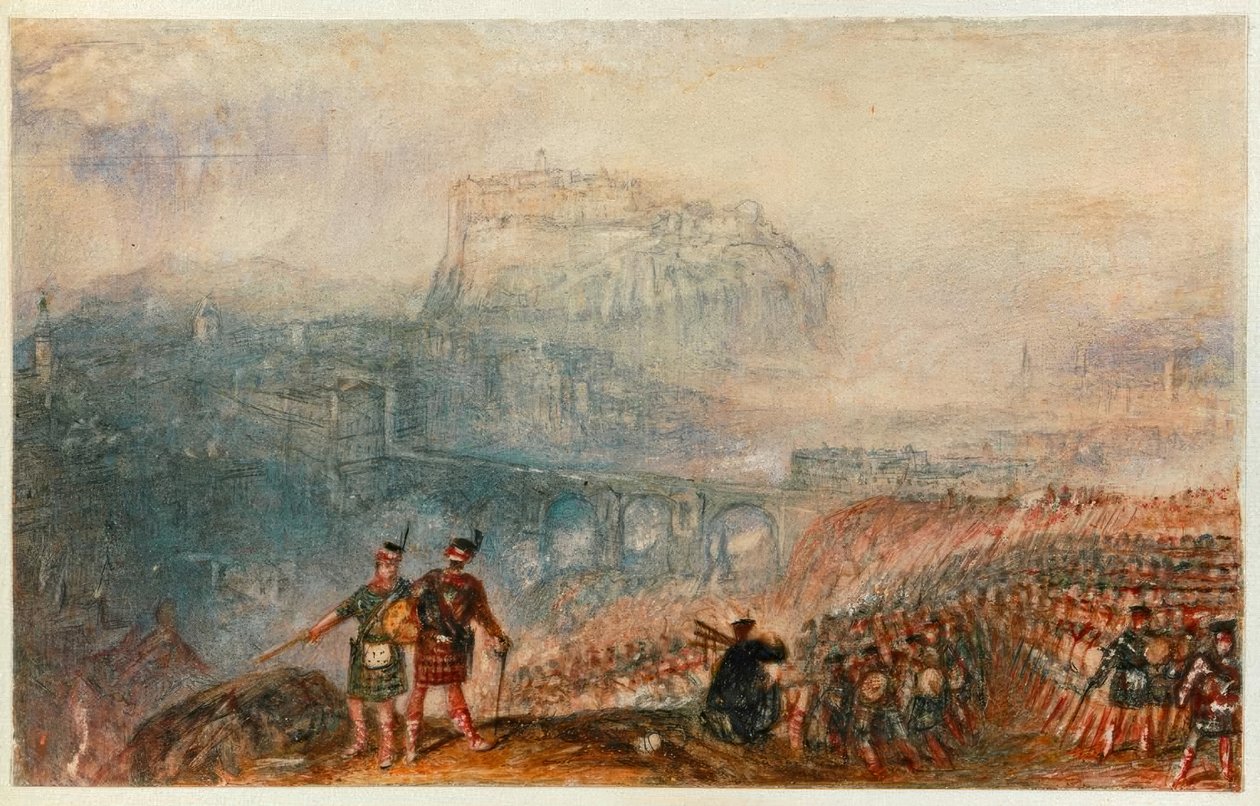 Castello di Edimburgo: Marcia degli Highlanders da Joseph Mallord William Turner