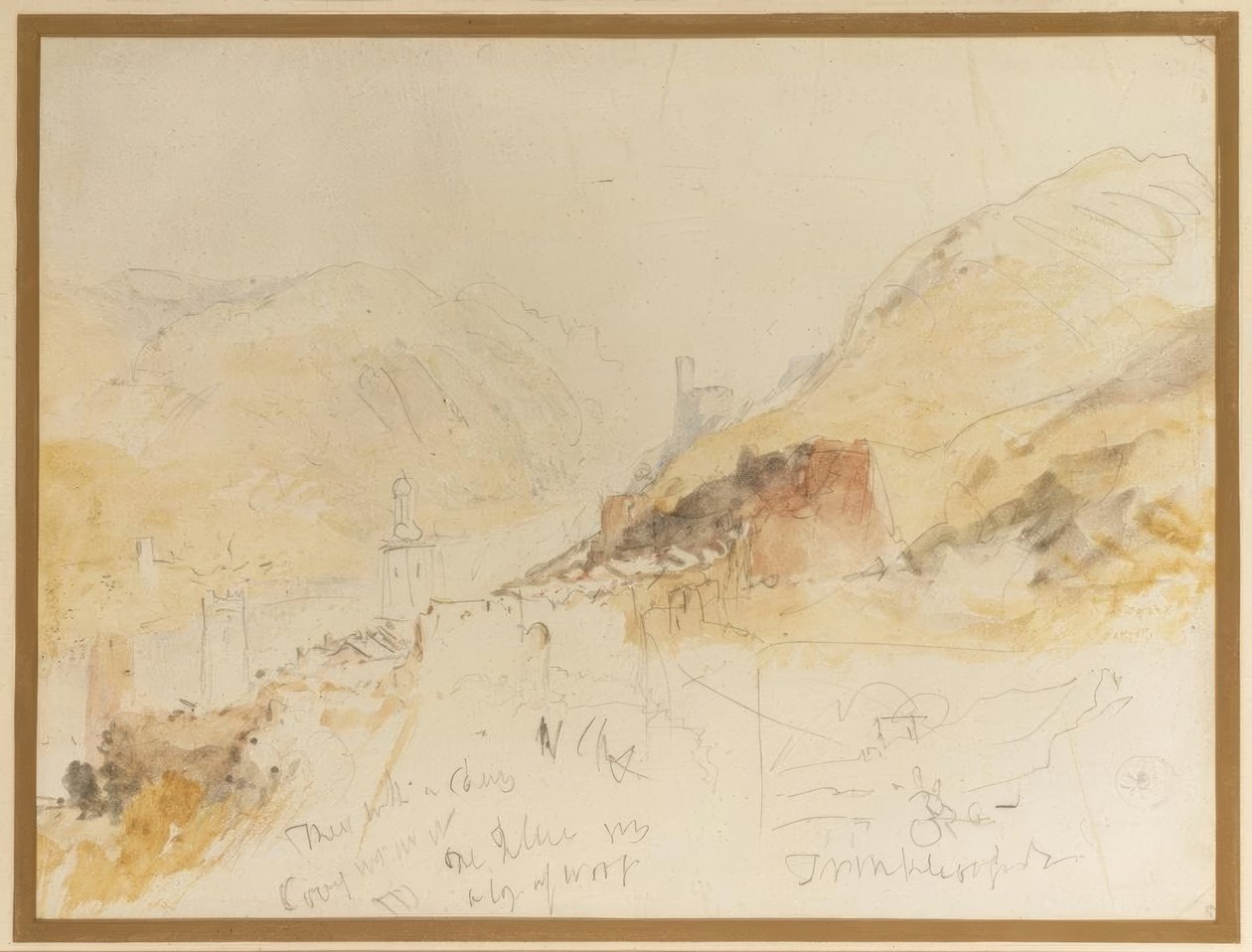 Rudesheim sul Reno da Joseph Mallord William Turner