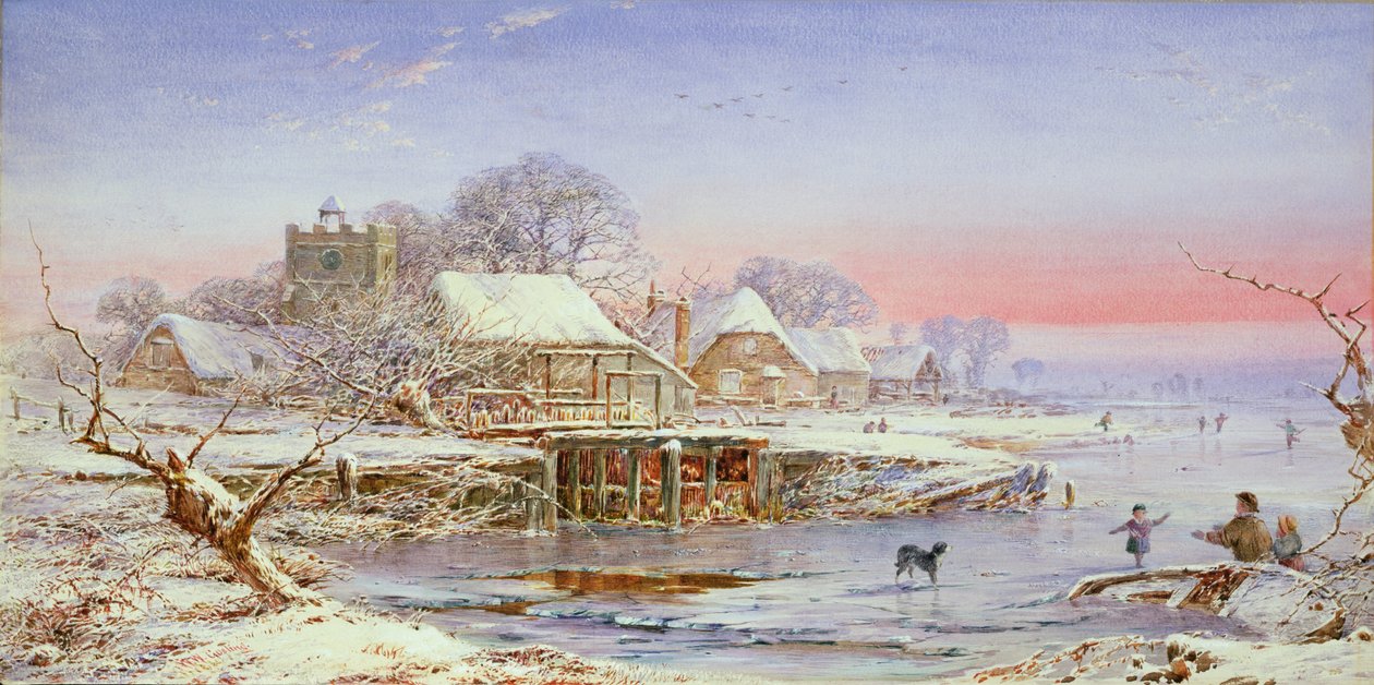 Pattinaggio al tramonto da William W. Gosling