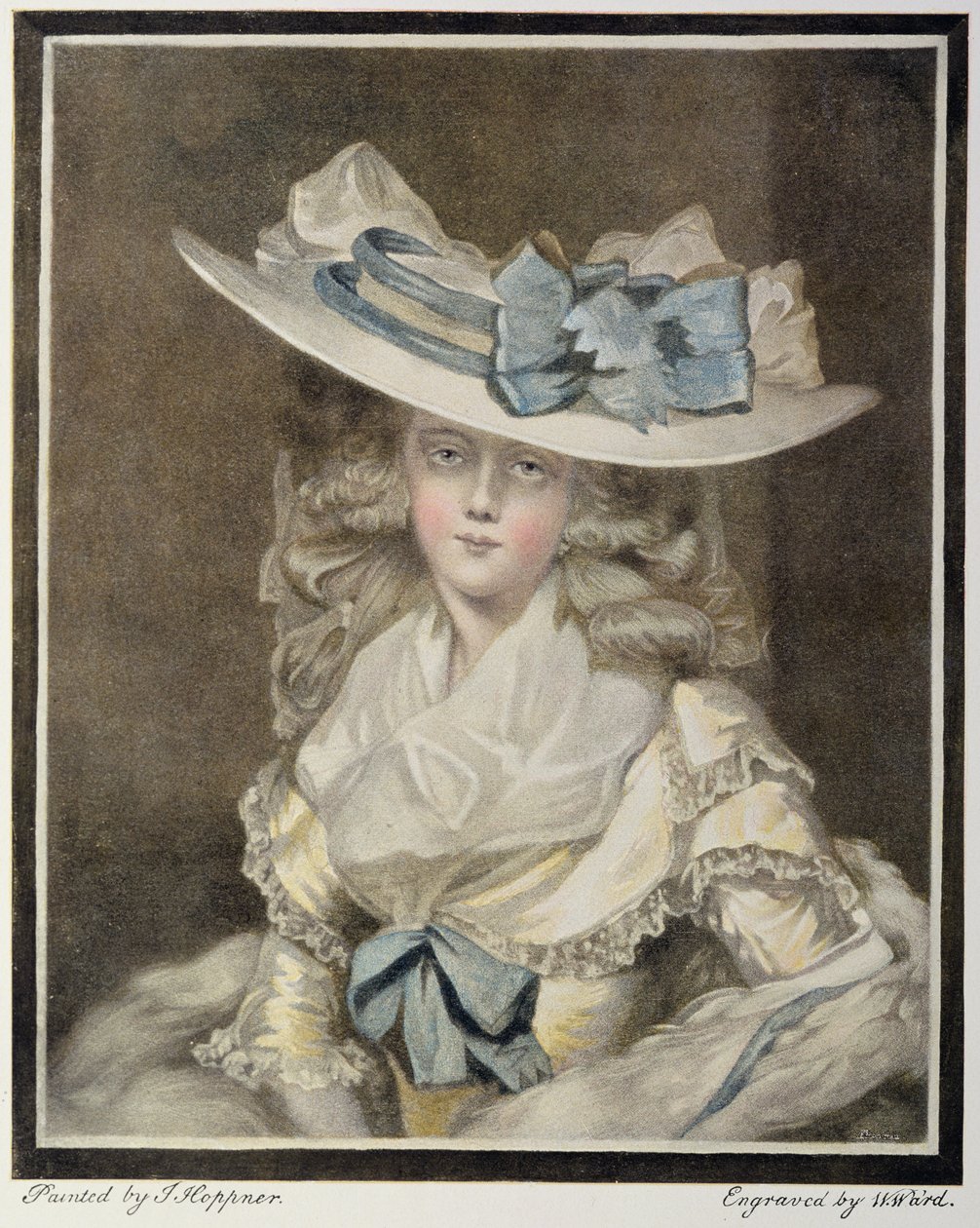 Ritratto della signora Benwell, inciso da W Ward da William Ward