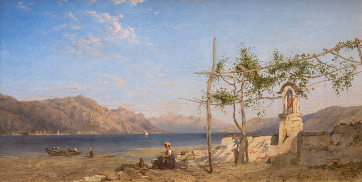 Vite a traliccio sul lago di Lugano da William Wilthieu Fenn