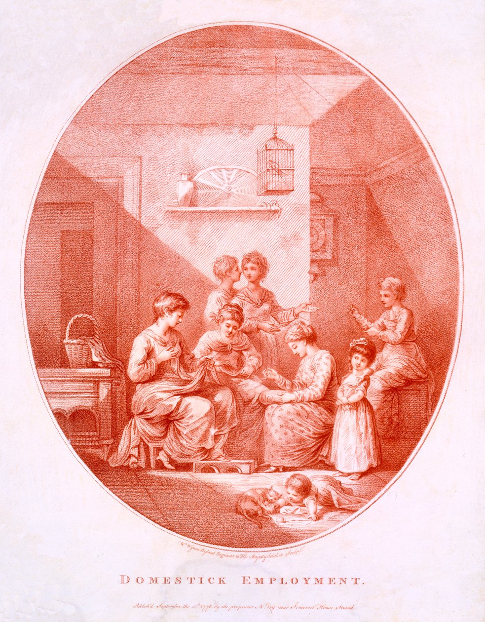 Occupazione domestica, 1775 da William Wynne Ryland