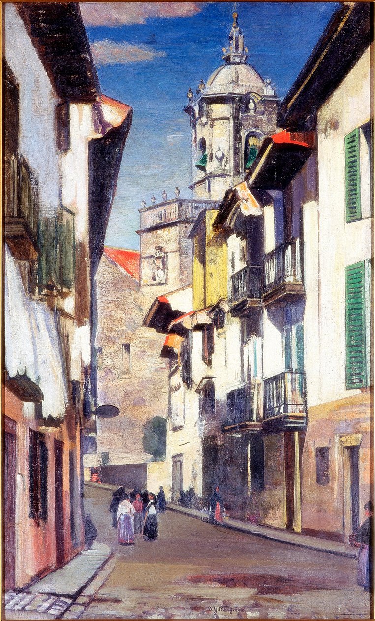 Una strada a Fuenterrabia, c.1908 da William York MacGregor