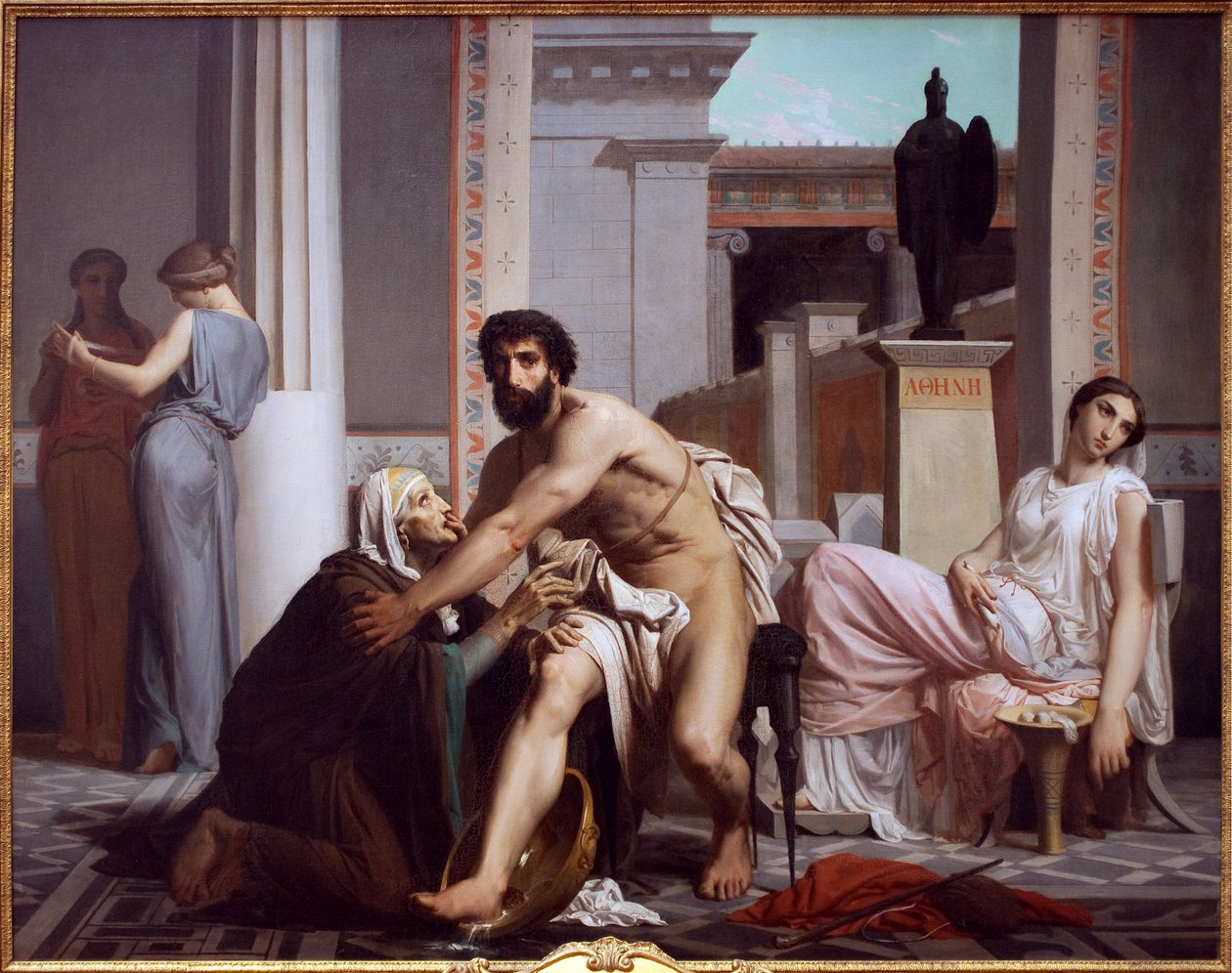 Ulisse riconosciuto dalla sua nutrice, Euryclee, 1848 da William Adolphe Bouguereau