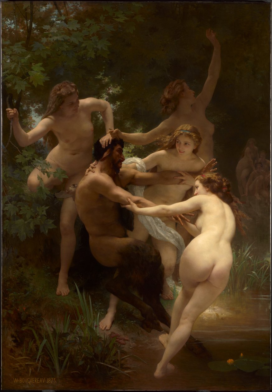 Ninfe e satiro da William-Adolphe Bouguereau