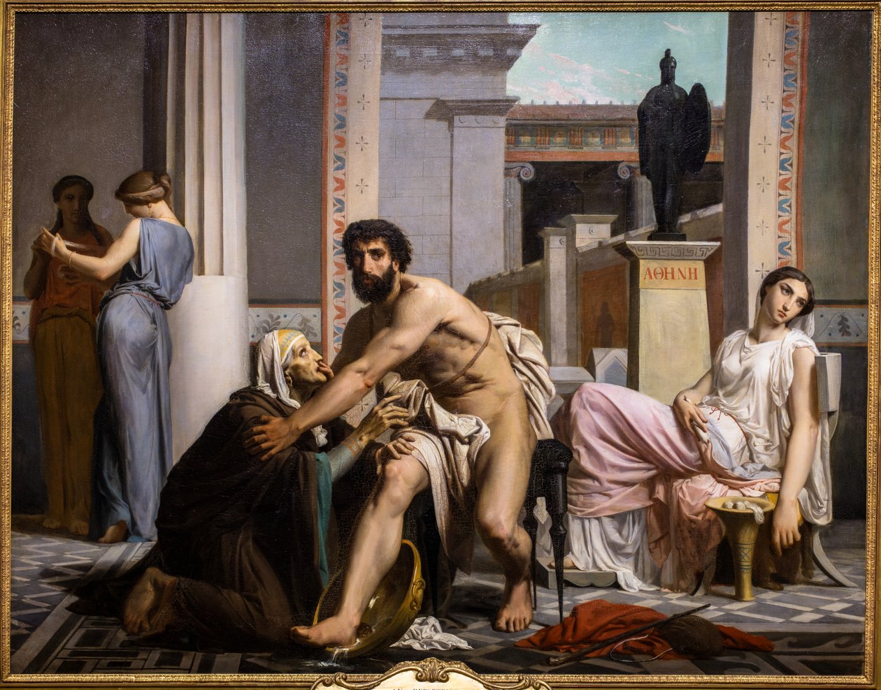 Odisseo riconosciuto dalla nutrice al ritorno da Troia da William Adolphe Bouguereau