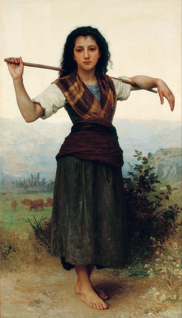 La piccola pastorella da William-Adolphe Bouguereau