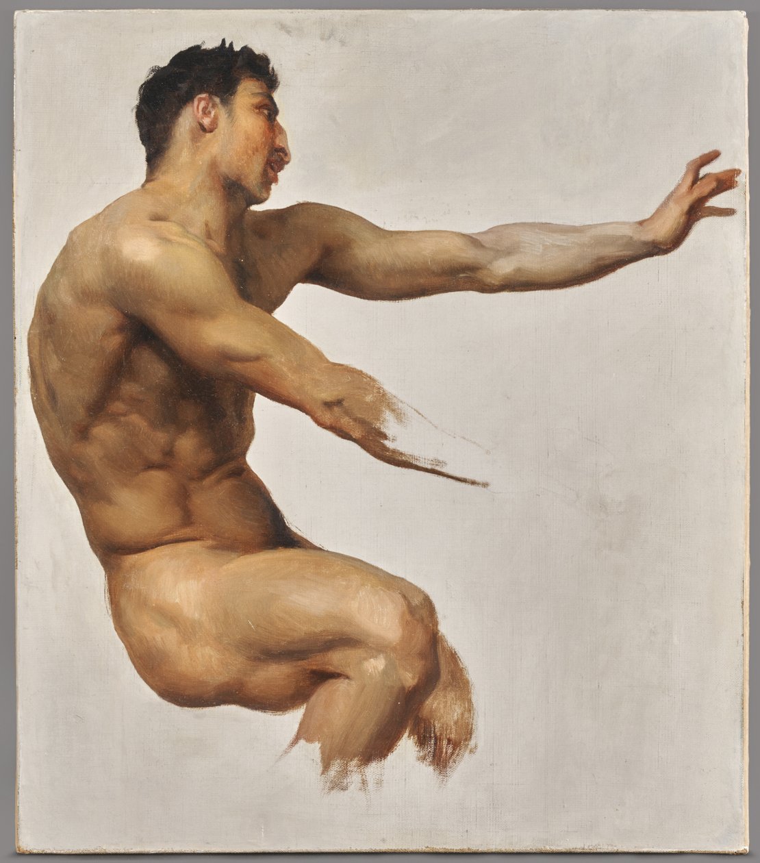 Studio di un satiro per *Ninfe e satiro* da William-Adolphe Bouguereau