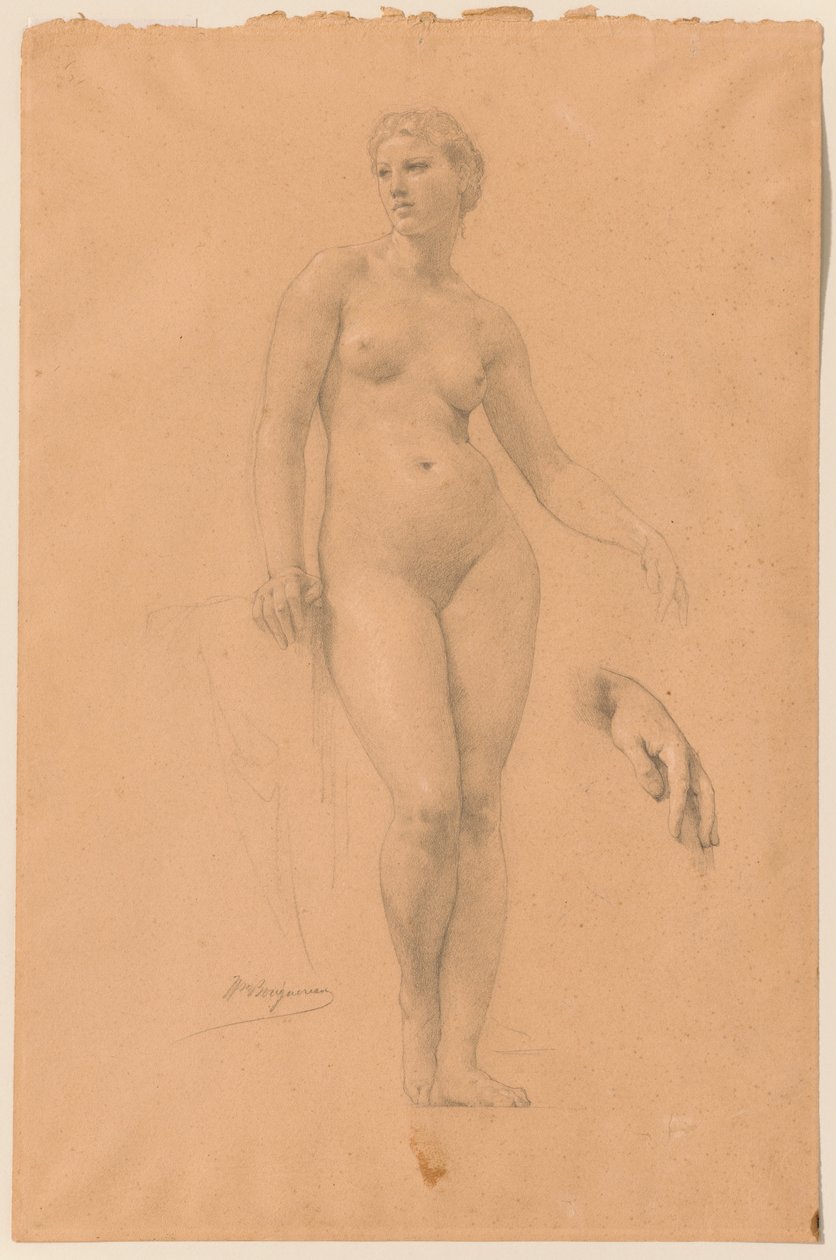 Studie der Venus für „Apollo und die Musen auf dem Olymp“ da William-Adolphe Bouguereau