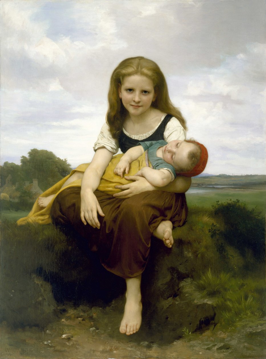 La sorella maggiore da William-Adolphe Bouguereau