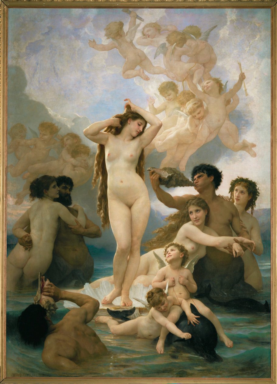 La nascita di Venere (dipinto su tela) da William-Adolphe Bouguereau