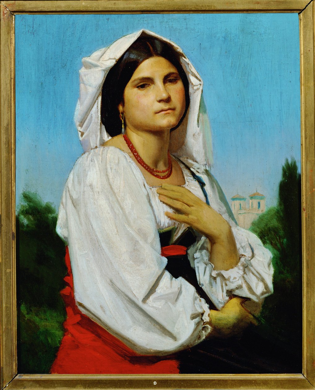 Therese (dipinto su tela) da William-Adolphe Bouguereau