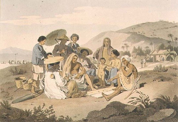 Un gruppo di cinesi di Cochin, tavola 14 da 