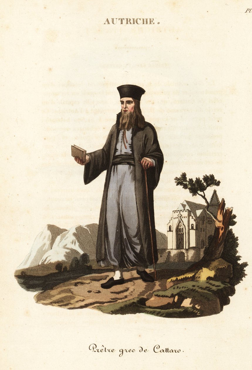 Sacerdote ortodosso greco di Kotor, Montenegro da William (after) Alexander