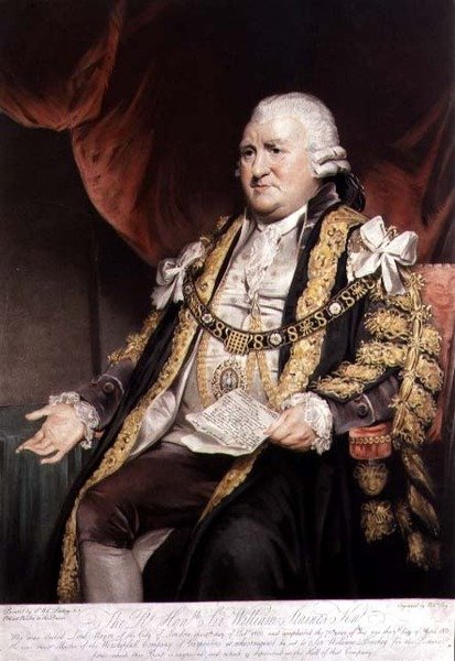 Ritratto di Sir William Staines, Sindaco di Londra, inciso e pub. 1804 da William Say (1768-1834) da William (after) Beechey