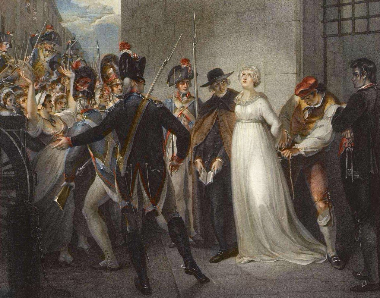 Maria Antonietta lascia la Conciergerie, il 16 ottobre da William (after) Hamilton