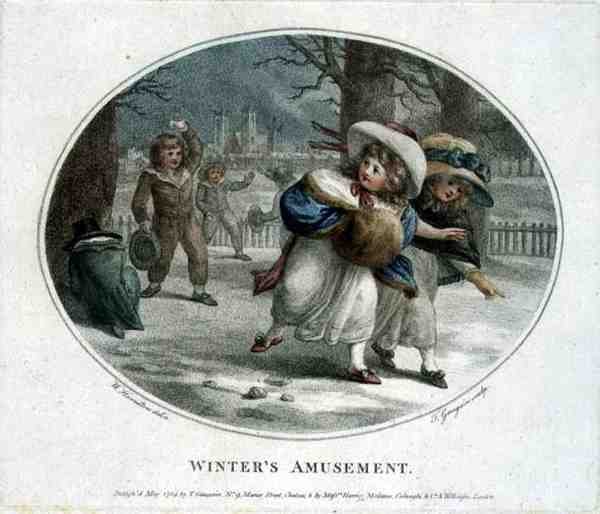 Divertimento invernale, inciso e pub. da Thomas Gaugain (1748-1812) da William (after) Hamilton