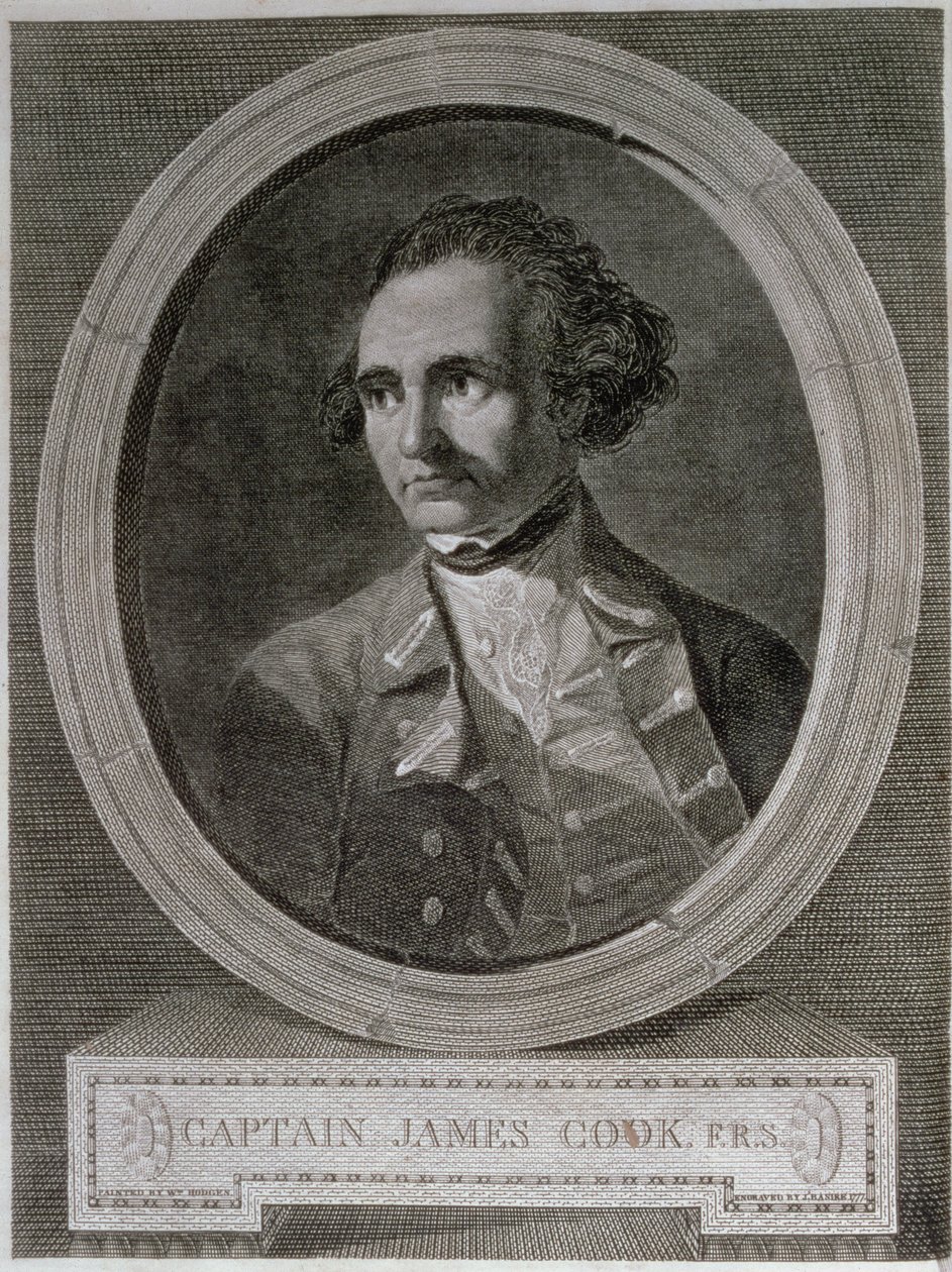 Ritratto del Capitano James Cook (1728-79), dal frontespizio di 