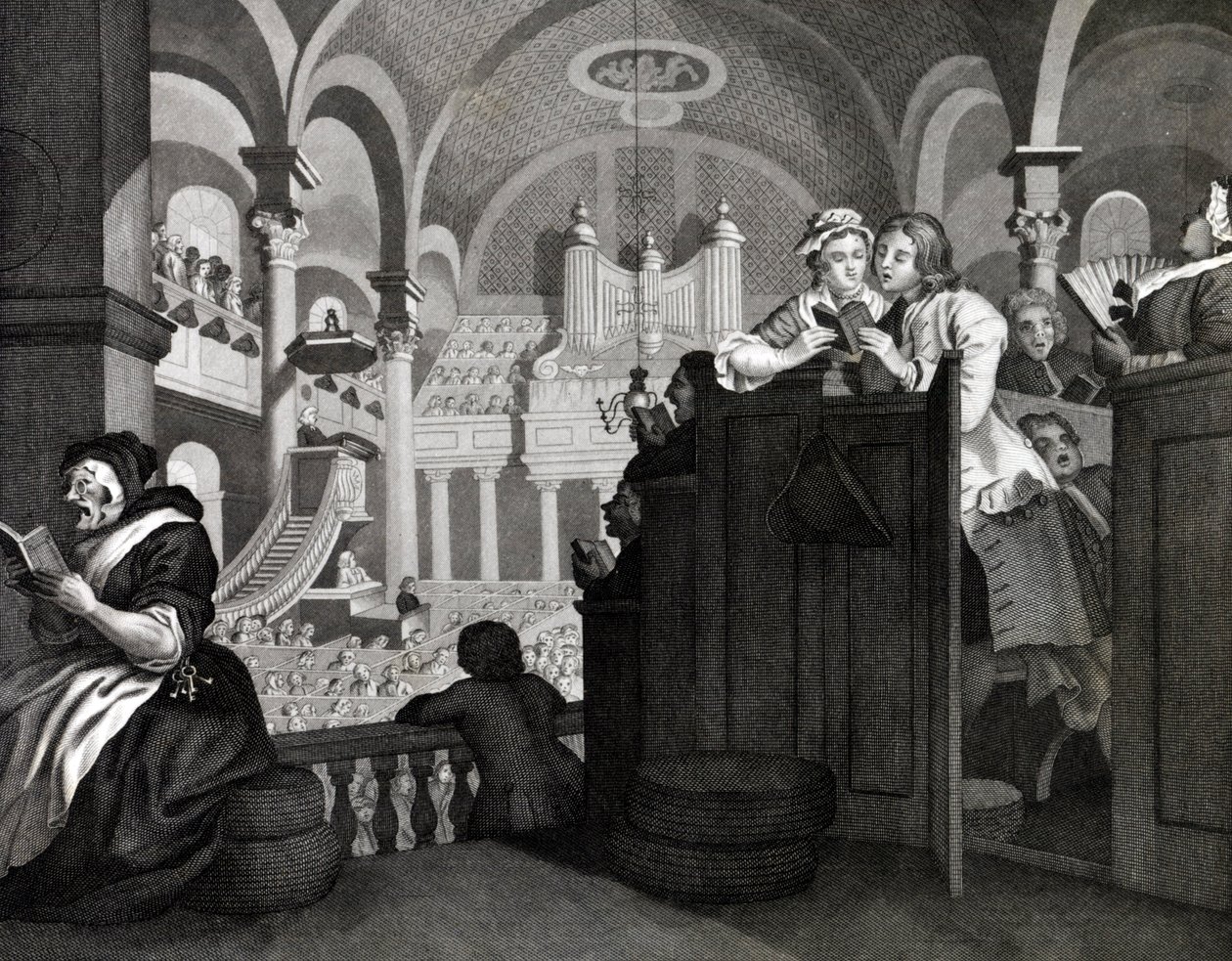 La domenica libera di Goodchild da William (after) Hogarth