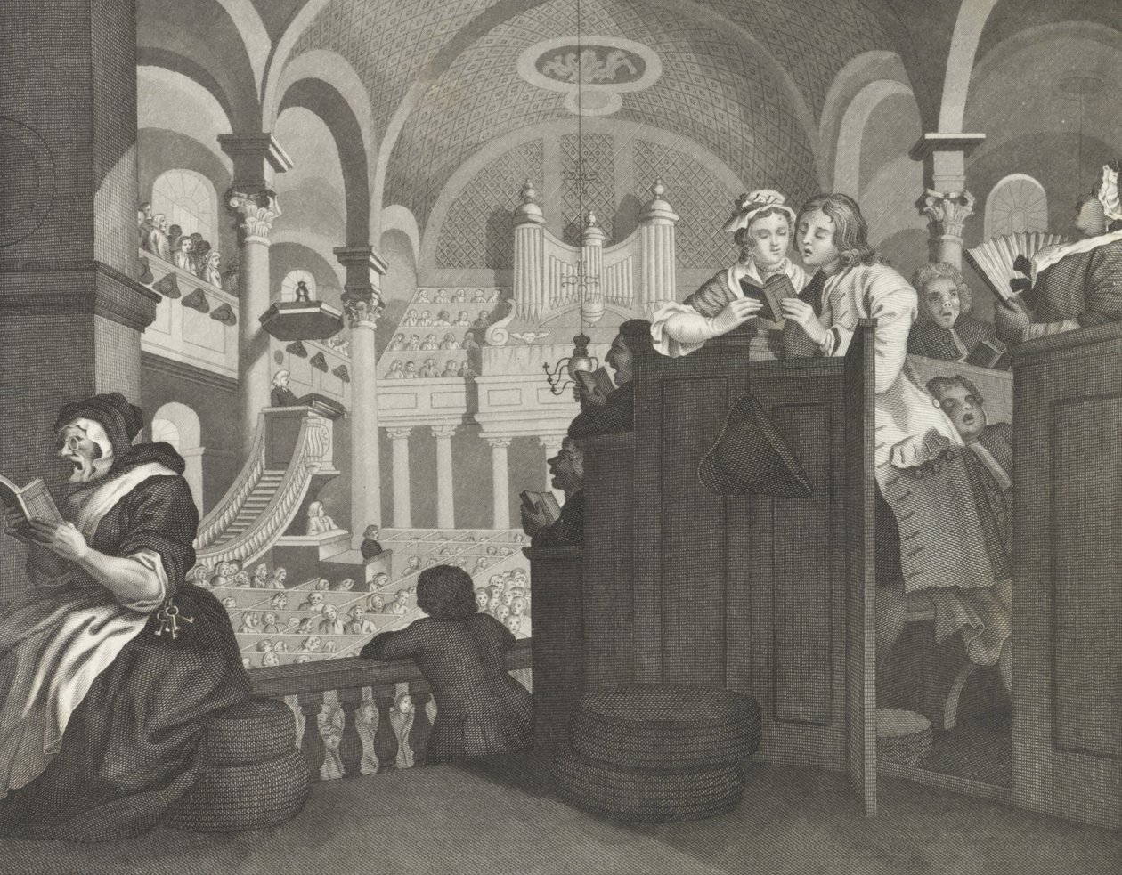 La domenica libera di Goodchild da William (after) Hogarth