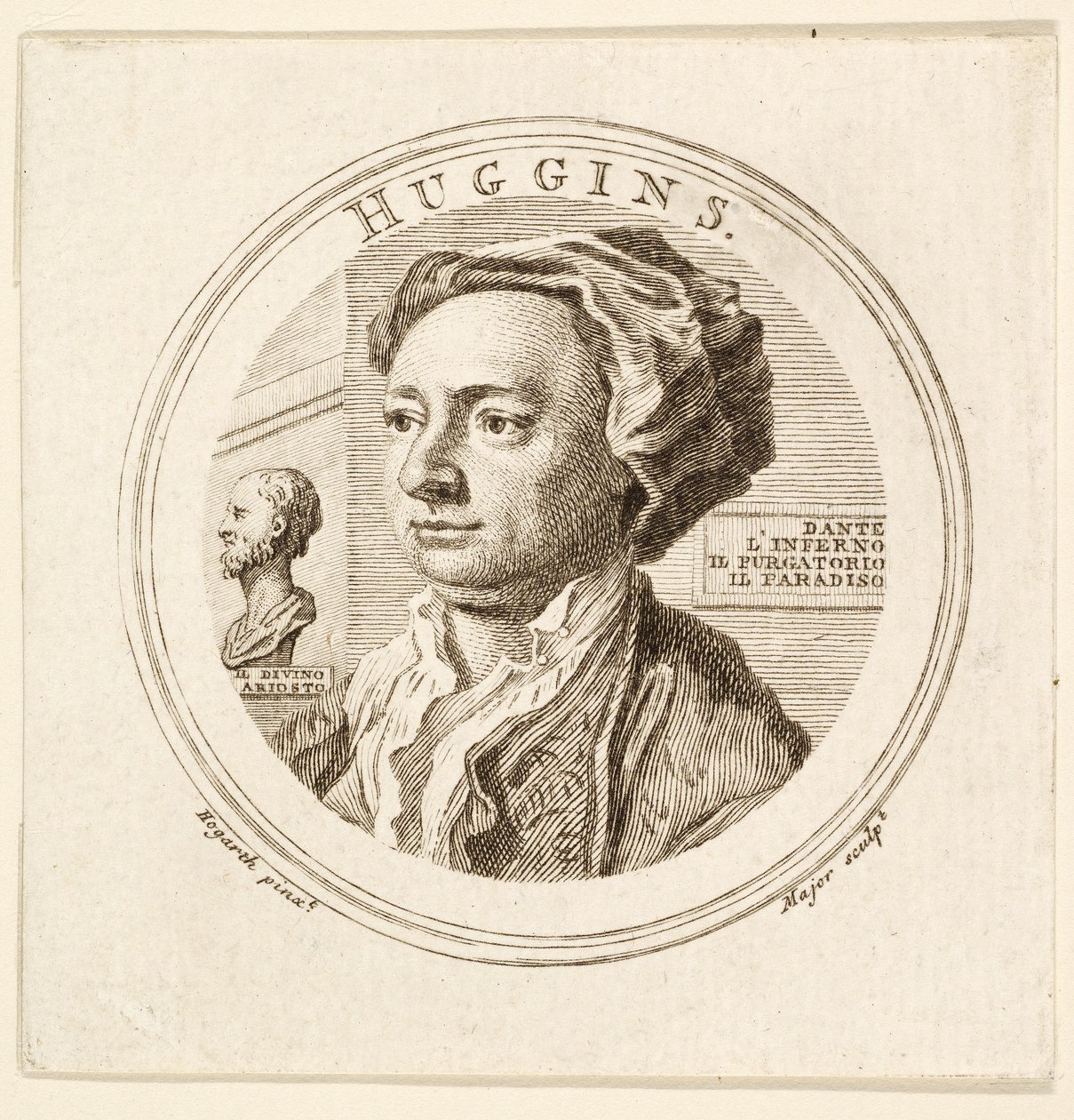 Ritratto di William Huggins, pub. 1760 da William (after) Hogarth