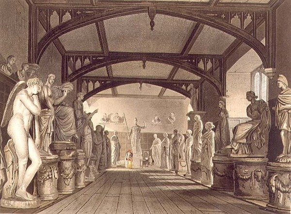 La galleria delle statue, illustrazione dalla 