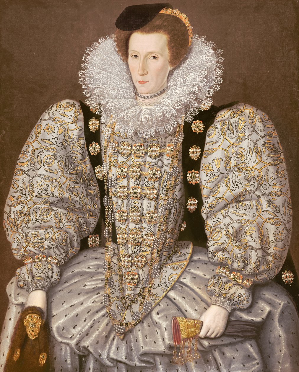 Ritratto di una dama della corte elisabettiana, c.1595 da William (attr. to) Segar