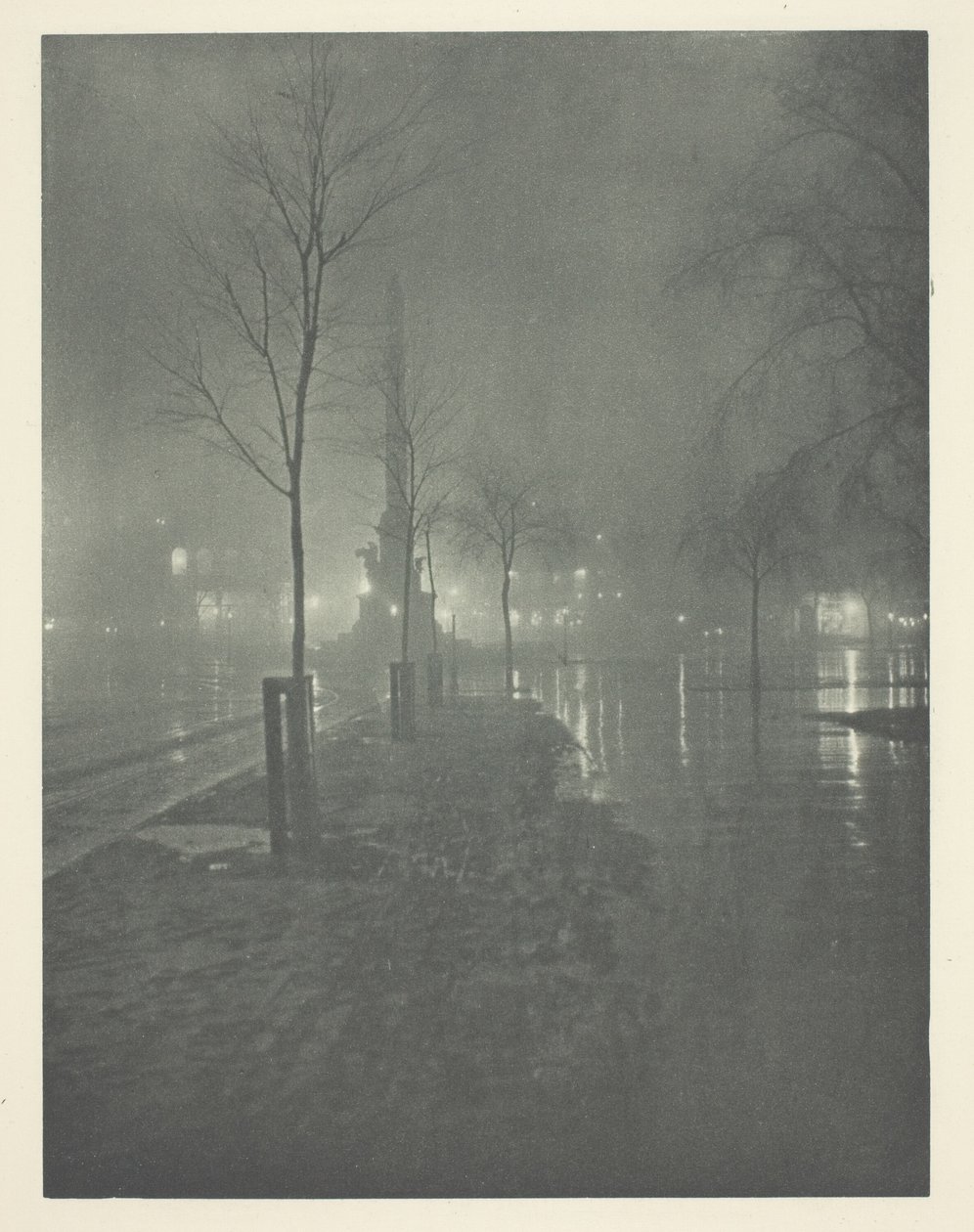 Notte piovosa, Columbus Circle, New York da William A. Fraser