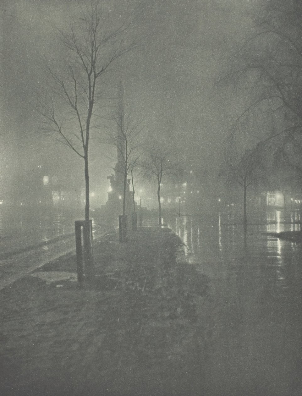 Notte piovosa, Columbus Circle, New York da William A. Fraser