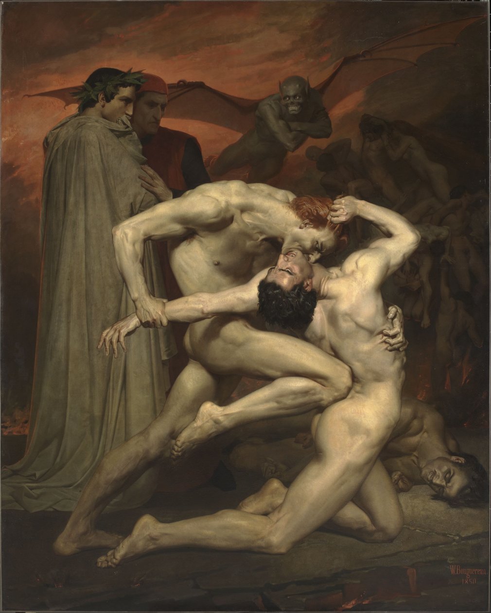 Francese:  Dante et Virgile Dante e Virgilio all