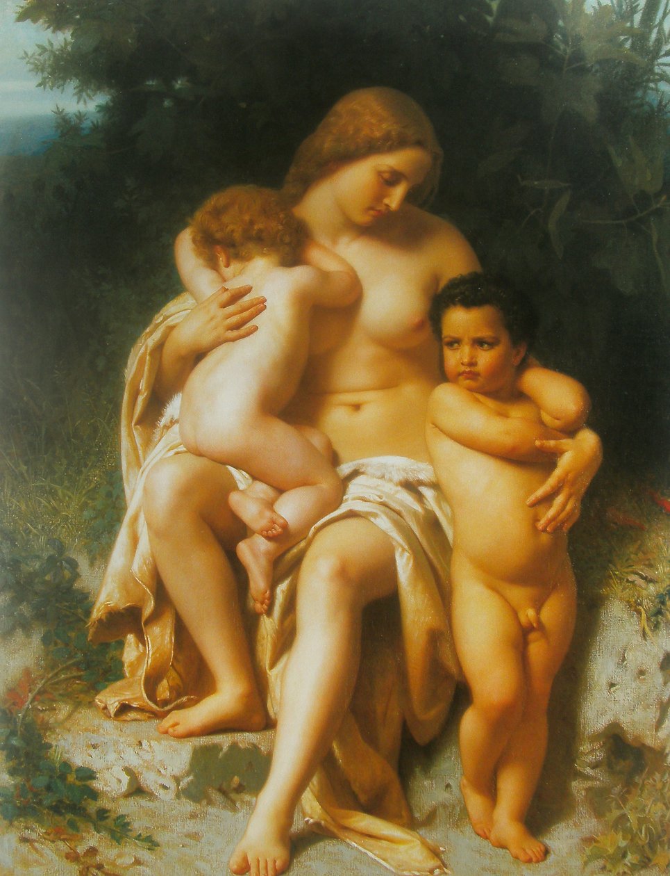 Francese:  Première discorde Il primo litigio da William Adolphe Bouguereau