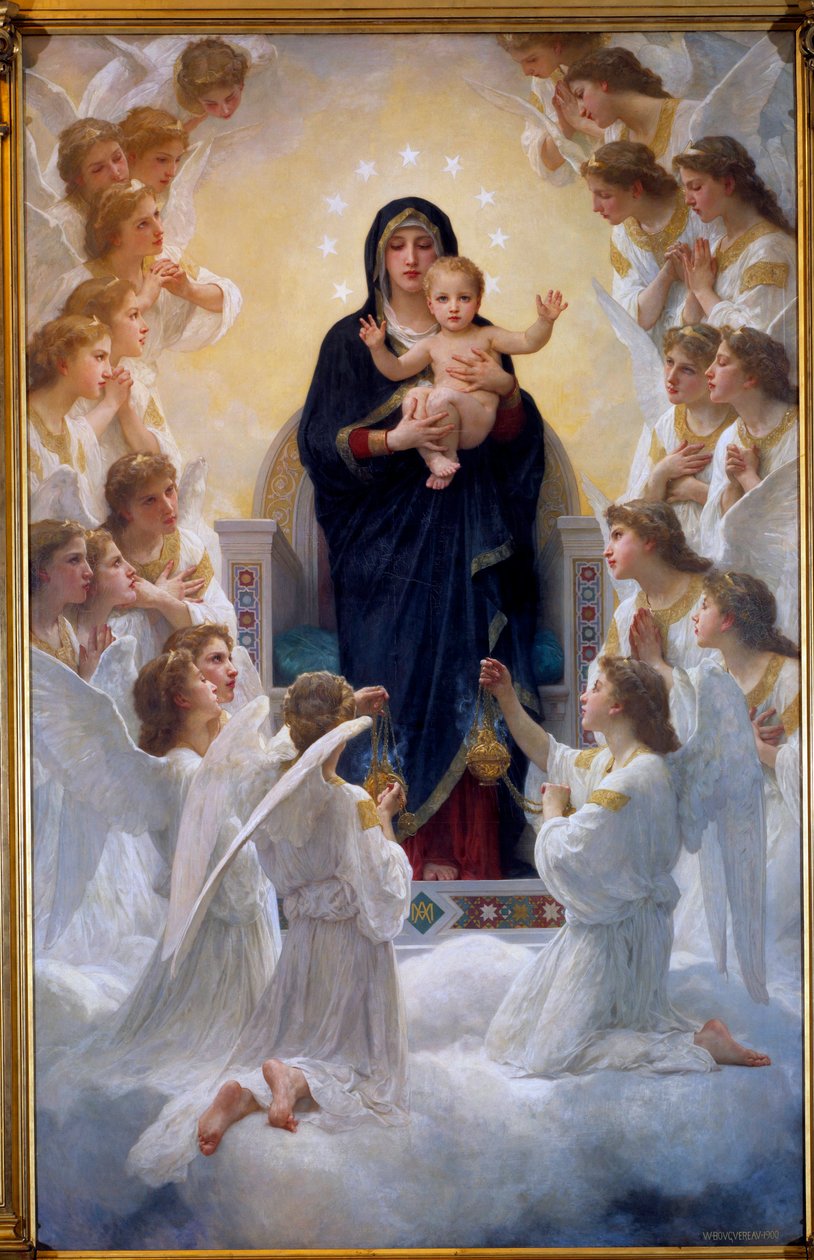 La Vergine con gli Angeli da William Adolphe Bouguereau