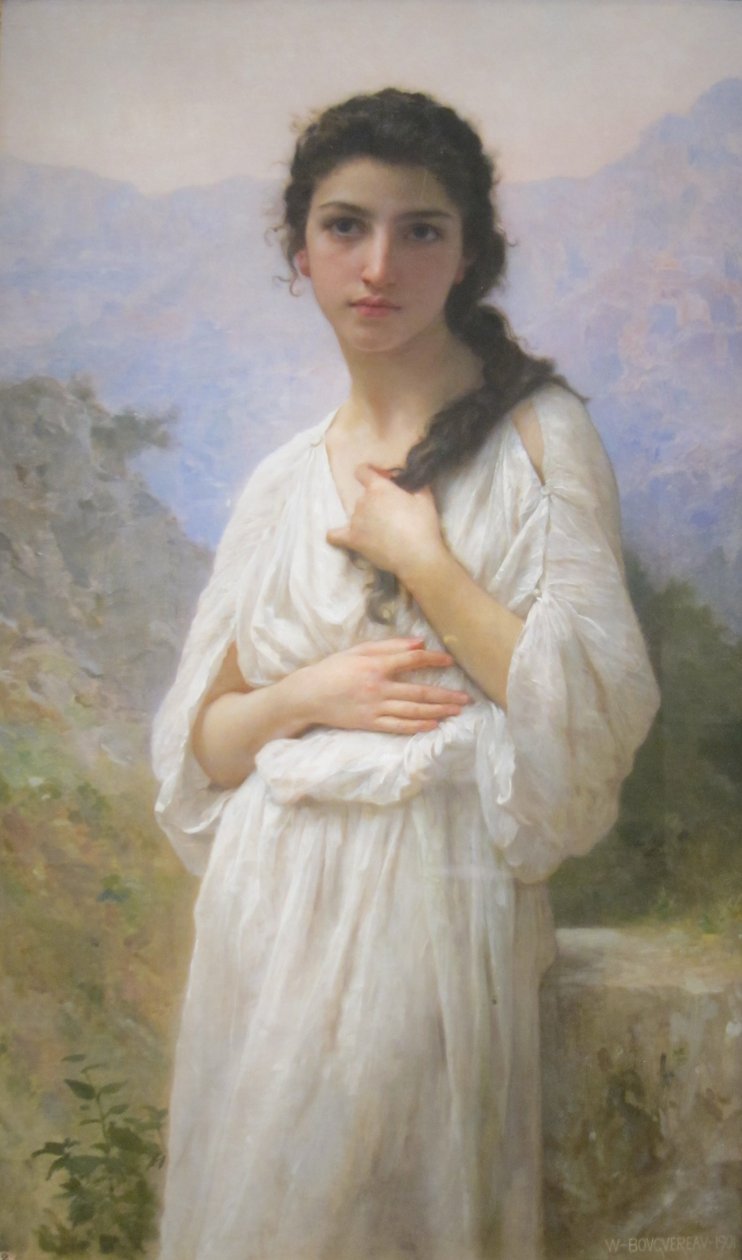 La meditazione da William Adolphe Bouguereau