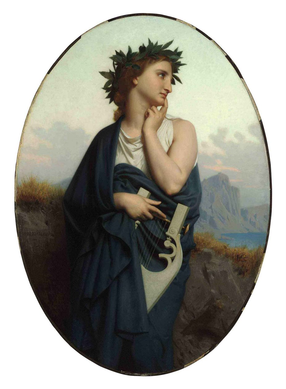 La Musa (Philomèle) da William Adolphe Bouguereau