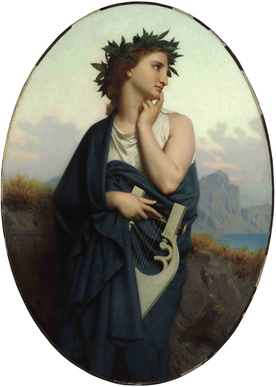 La Musa Filomela, 1861 da William Adolphe Bouguereau
