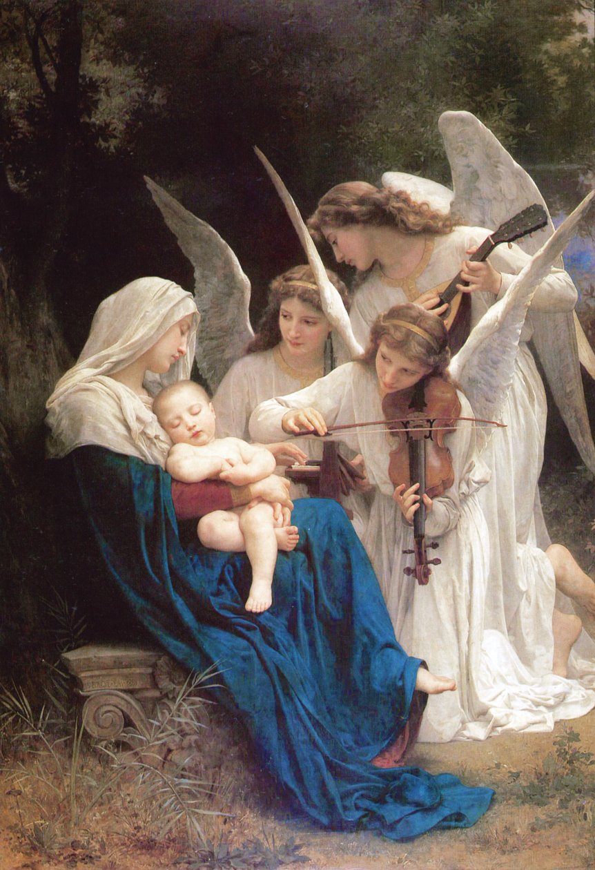 La Vergine degli angeli da William Adolphe Bouguereau
