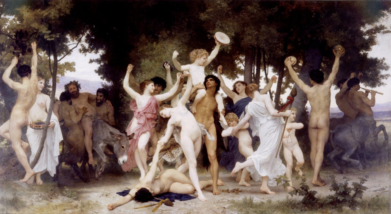 La giovinezza di Bacco da William Adolphe Bouguereau
