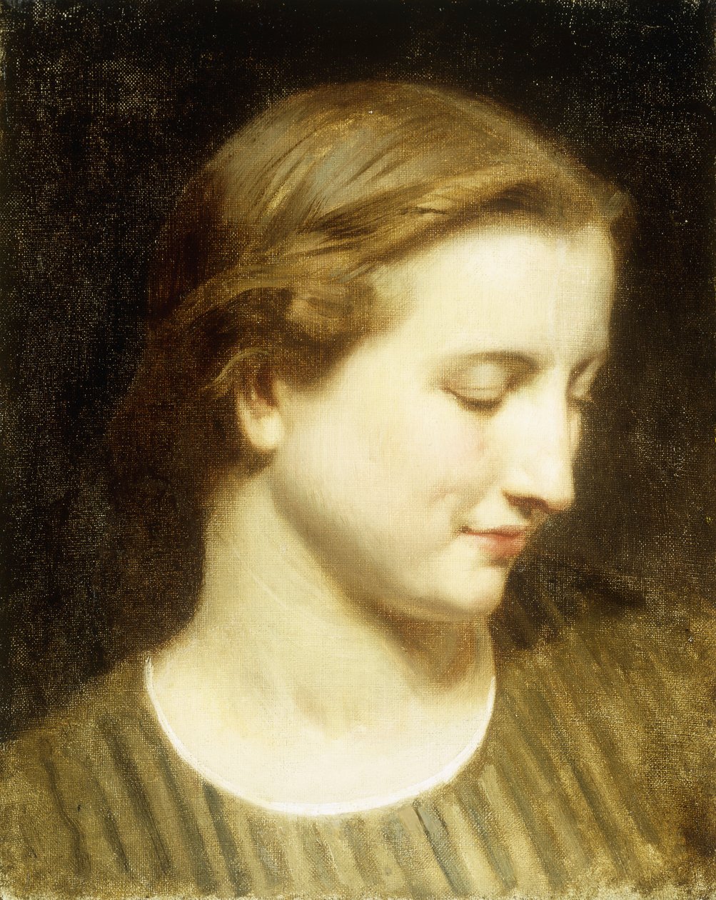 Donna in un vestito a righe da William Adolphe Bouguereau
