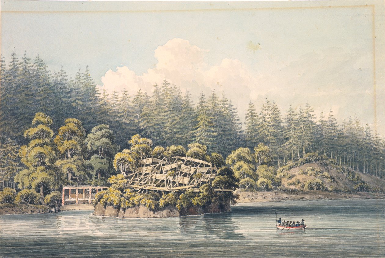 Villaggio indiano abbandonato, Georgia da William Alexander