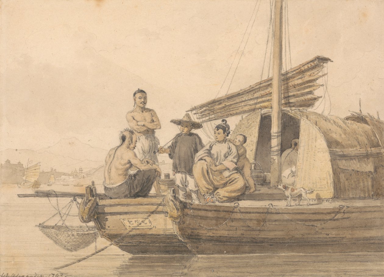 Pescatori su una giunca da William Alexander
