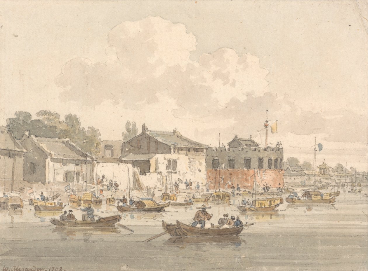 Forte di fronte alla fabbrica, Canton da William Alexander