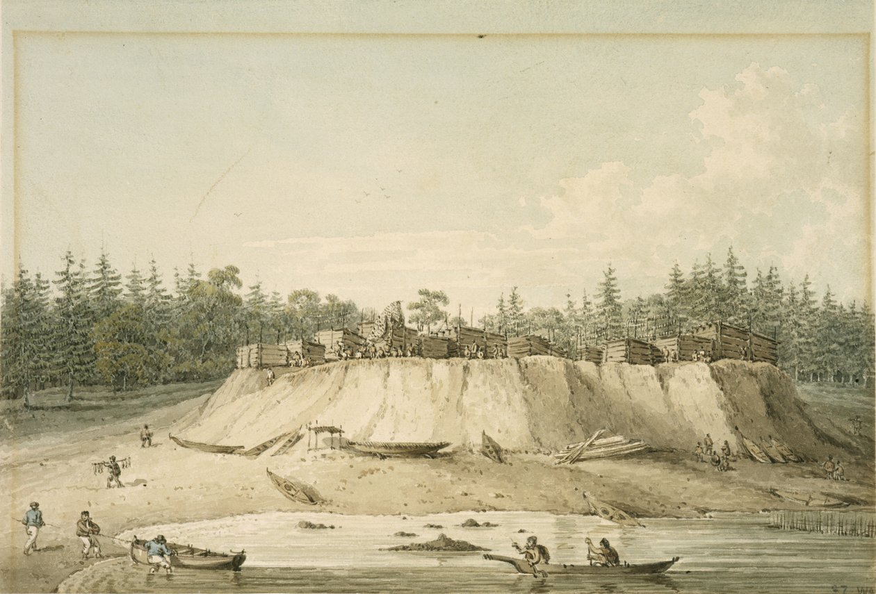 Villaggio indiano, Point Mudge da William Alexander