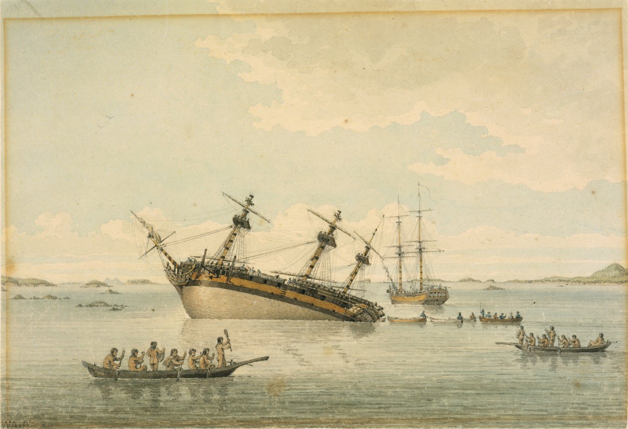 La scoperta sulle rocce, Queen Charlotte