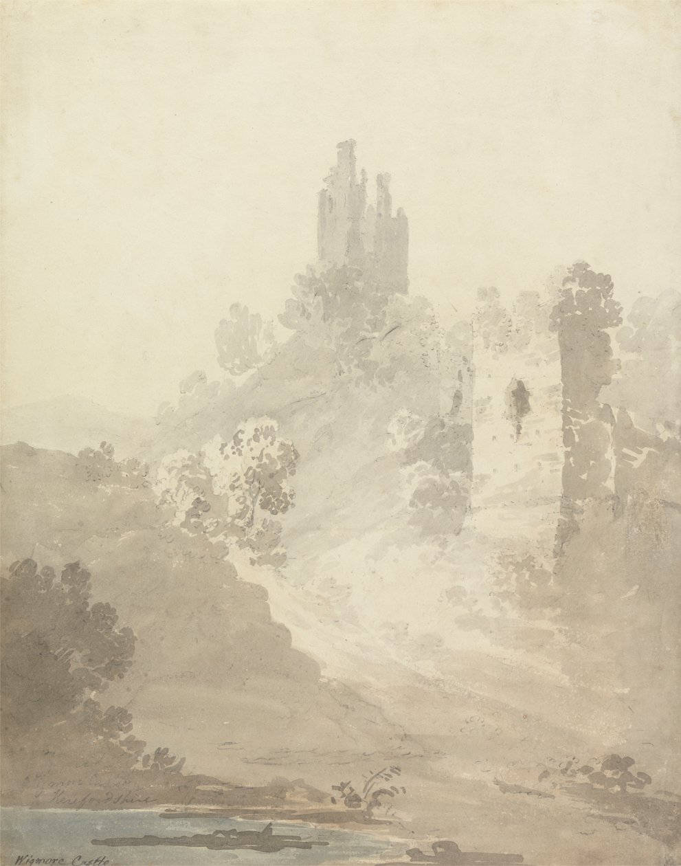 Castello di Wigmore, Herefordshire da William Alexander