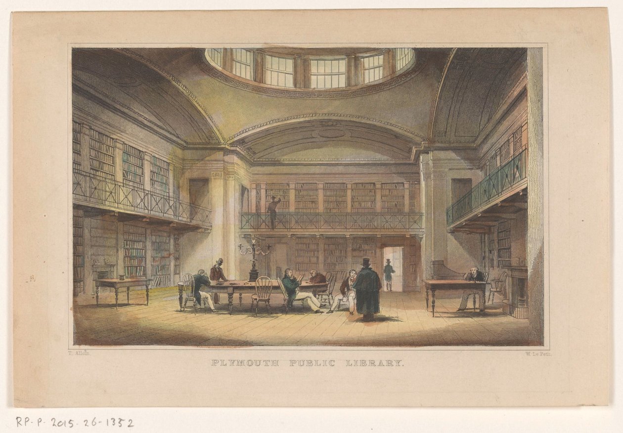 Biblioteca di Plymouth da William Alexander Le Petit
