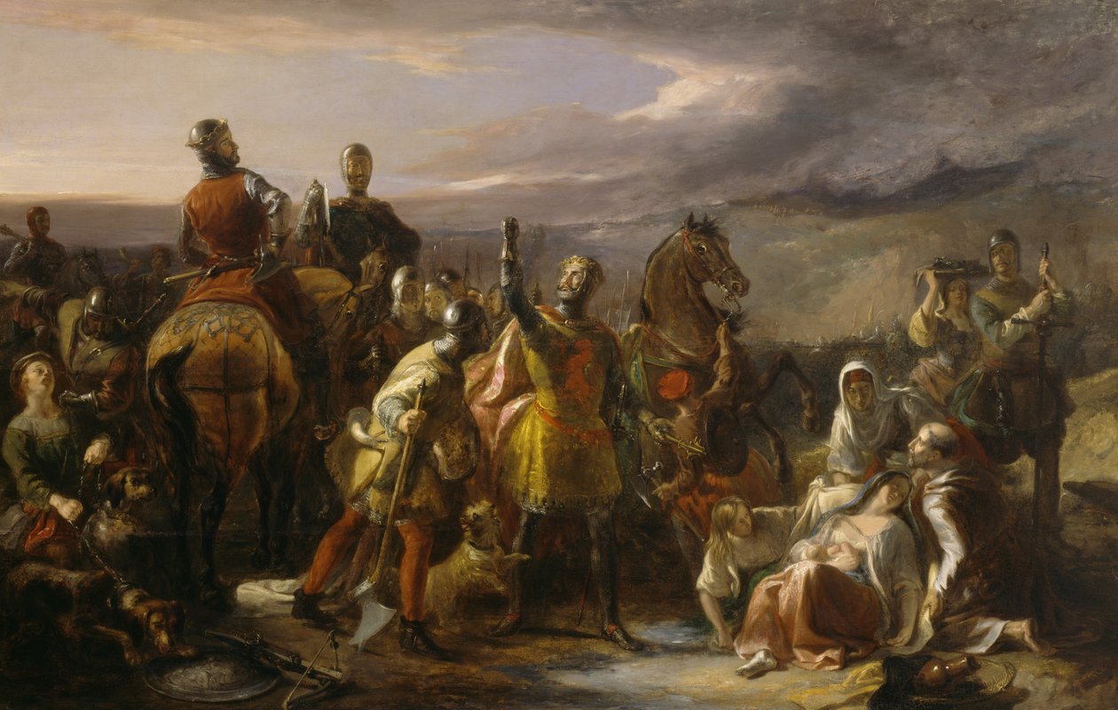 Eroismo e umanità, c.1840 da William Allan