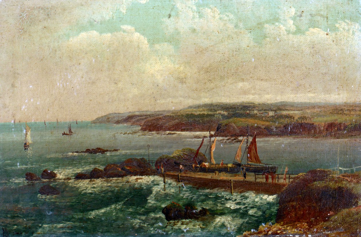 Porto di Bude, nel Devon (Inghilterra), di William Allan (1782-1850) da William Allan