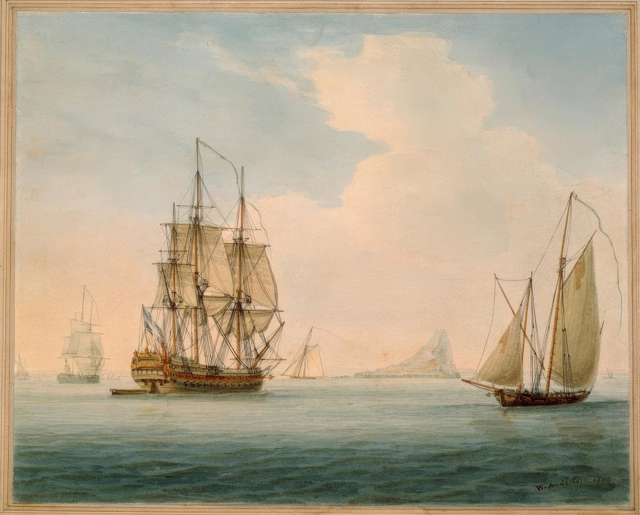 Britischer Man-of-War da William Anderson