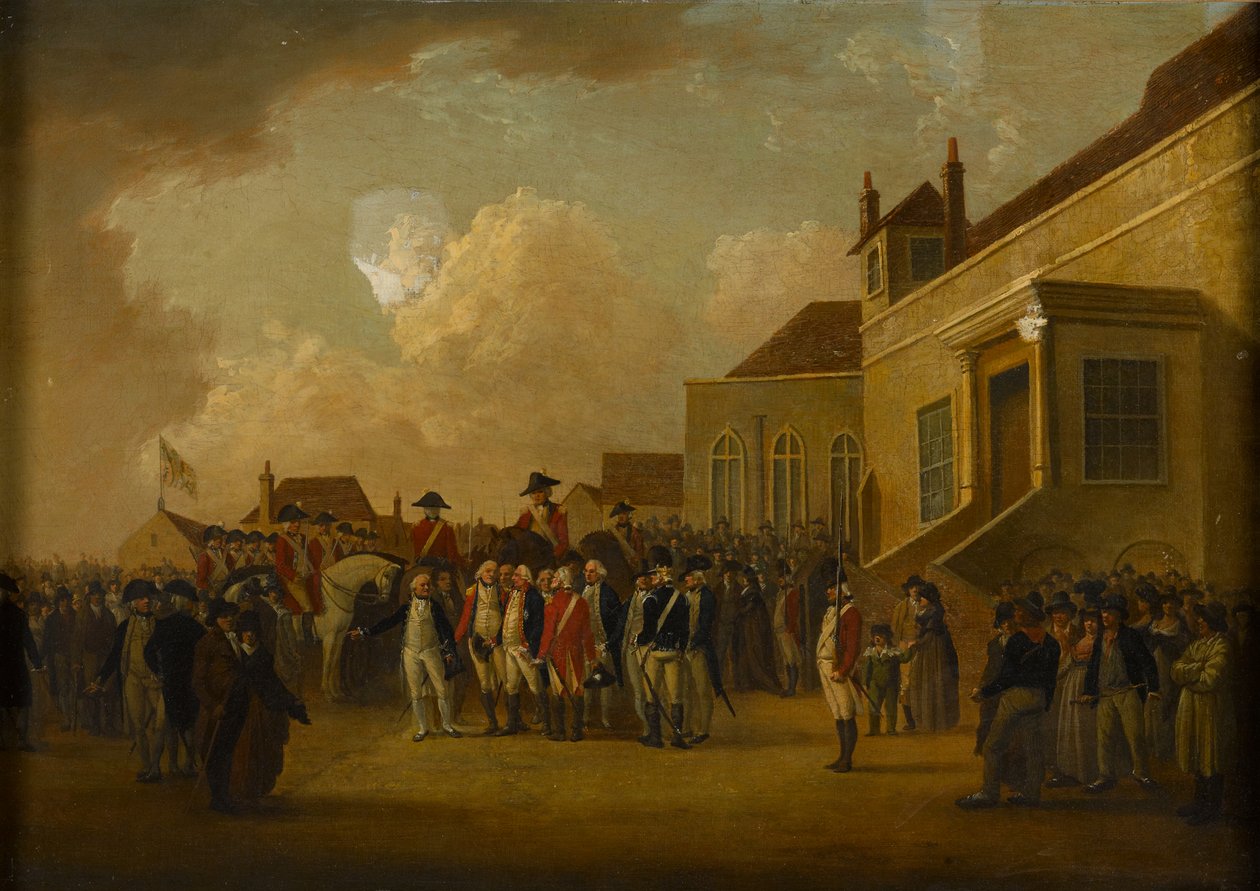 Federico Augusto, Duca di York, che rivede le truppe nelle Fiandre da William Anderson
